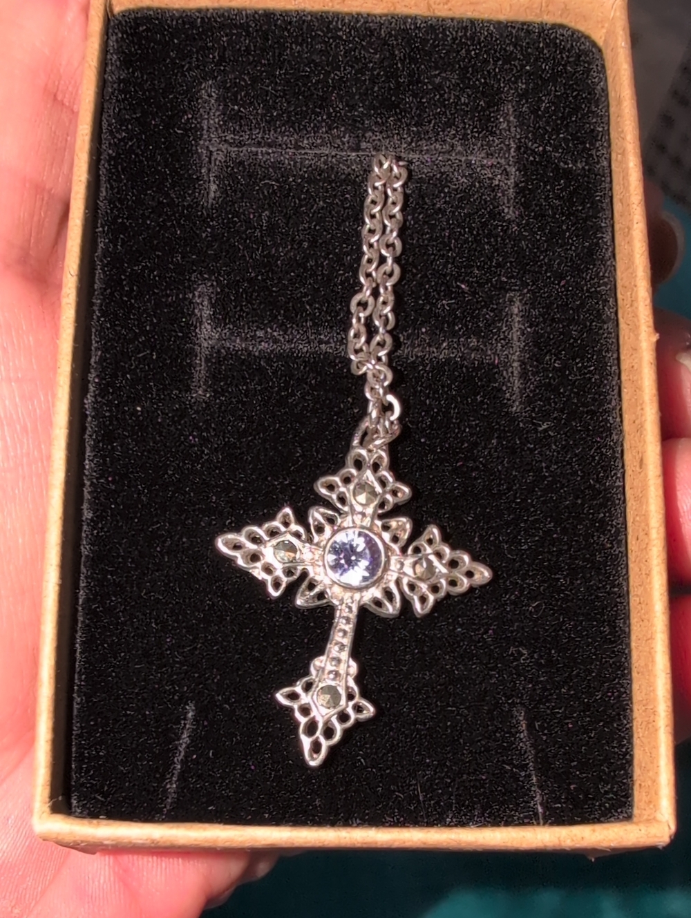 Vintage Inspired Filigree Cross Pendant Necklace By 1928 Company